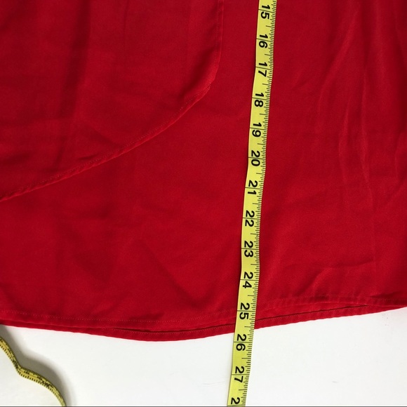 Pleione Red Flyaway Front Sleeveless Top M - Picture 6 of 6